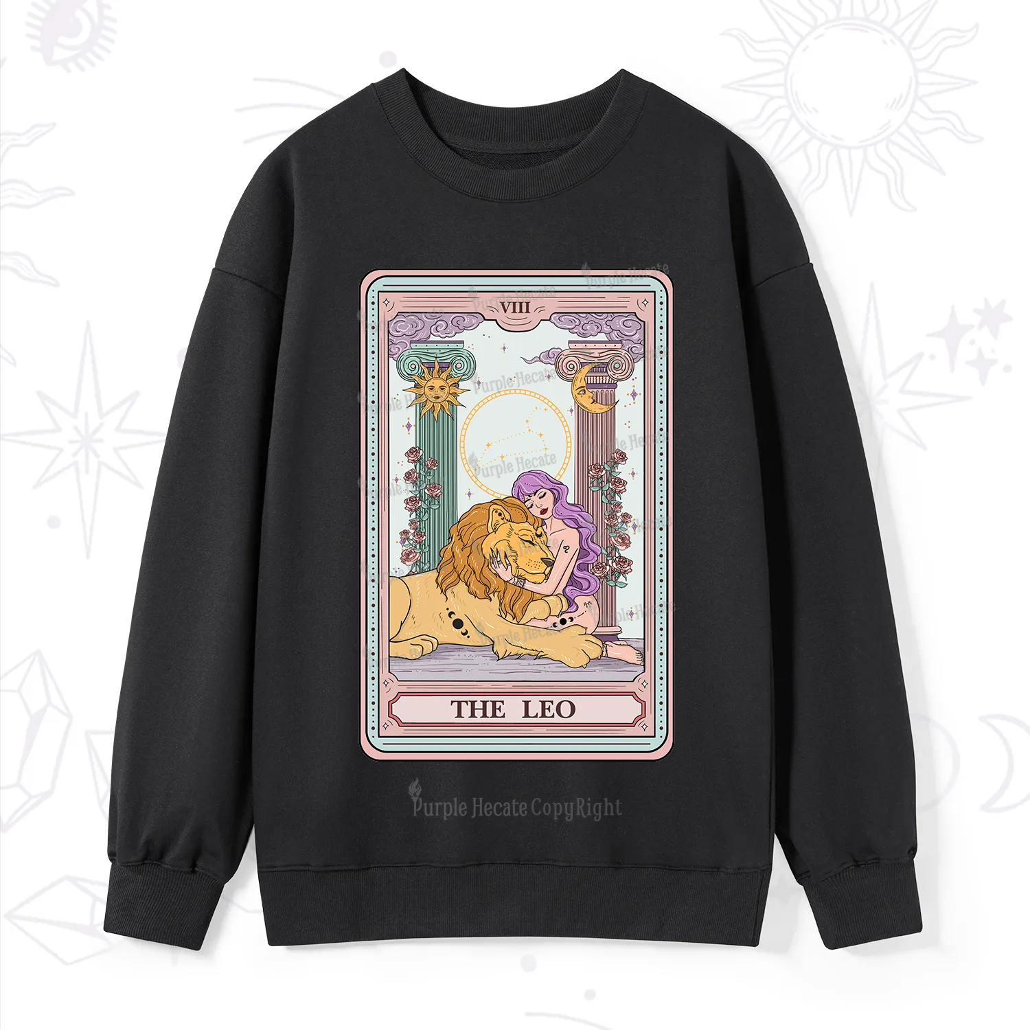 Purplehecate The Leo Goddess Tarot Sweatshirt