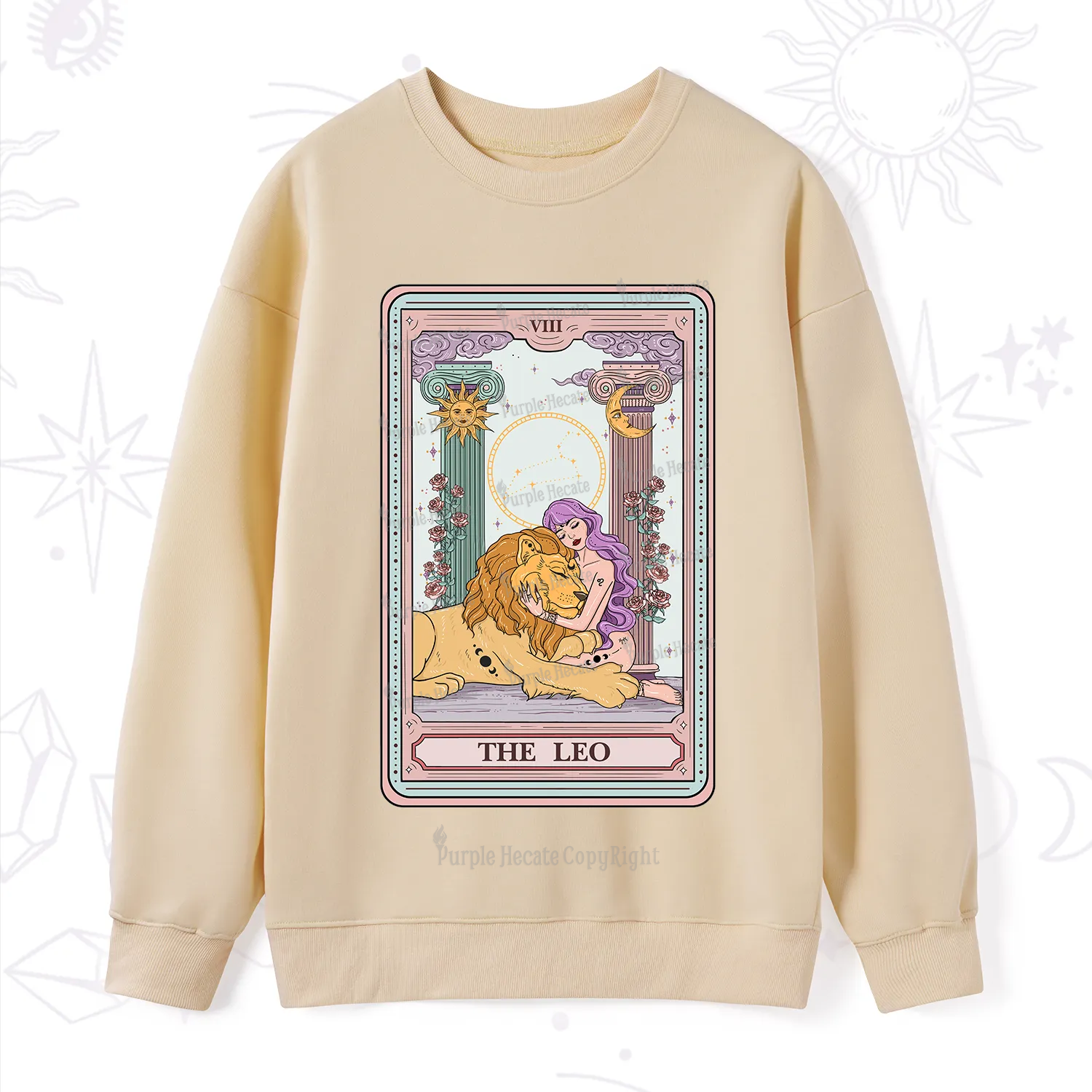 Purplehecate The Leo Goddess Tarot Sweatshirt