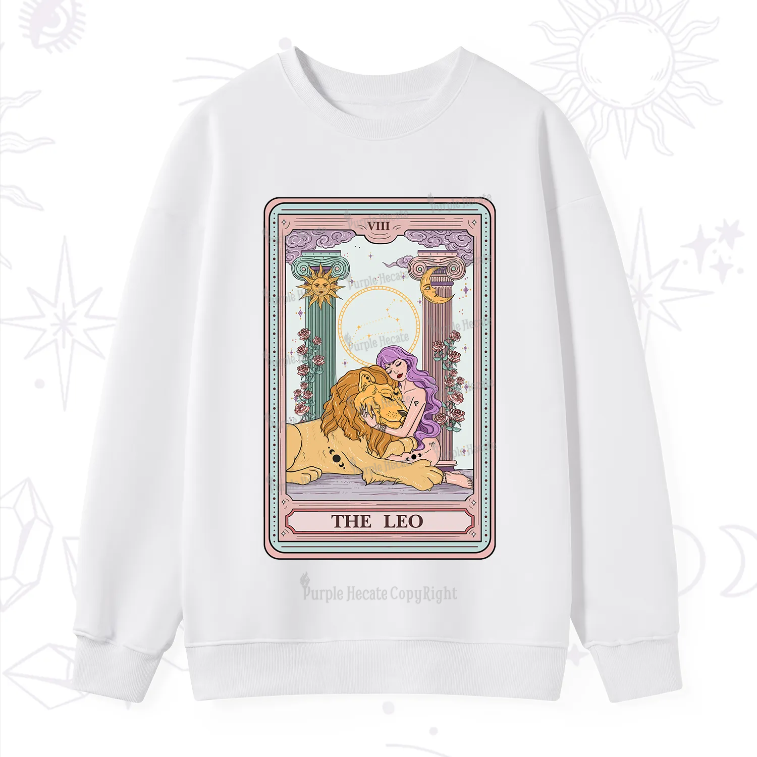 Purplehecate The Leo Goddess Tarot Sweatshirt