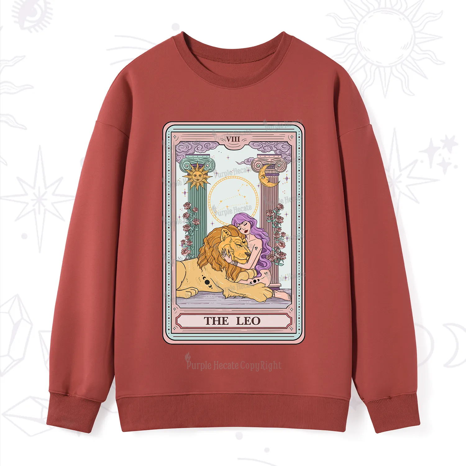 Purplehecate The Leo Goddess Tarot Sweatshirt