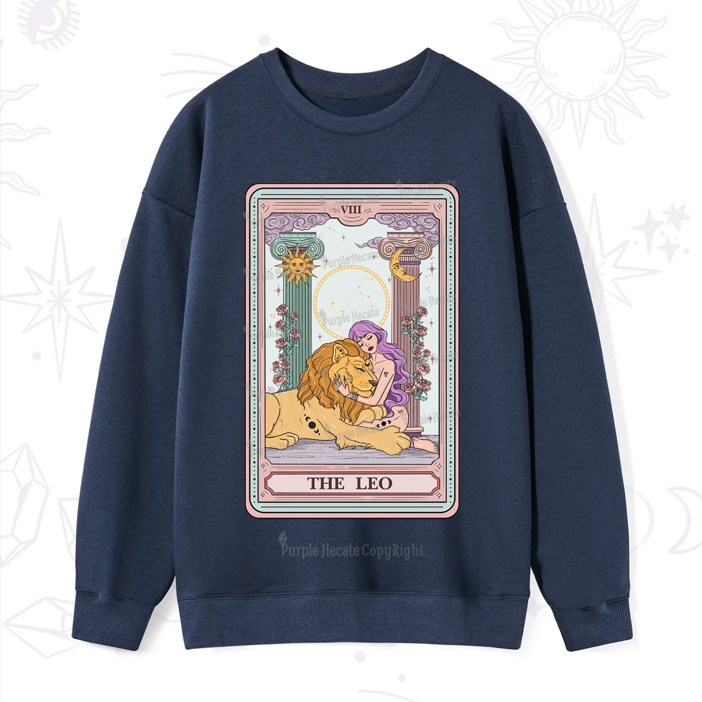 Purplehecate The Leo Goddess Tarot Sweatshirt