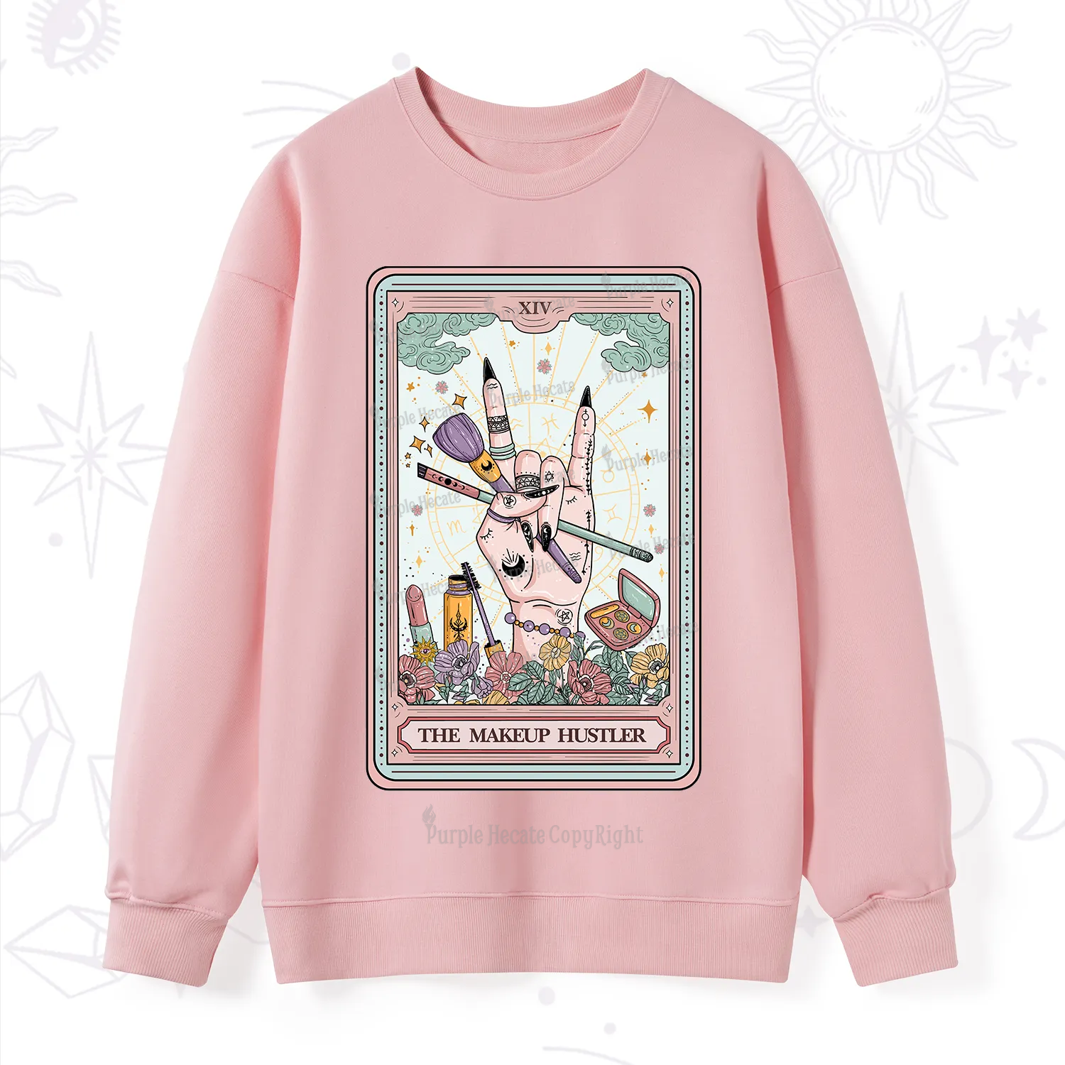 Purplehecate The Makeup Hustler Tarot Sweatshirt