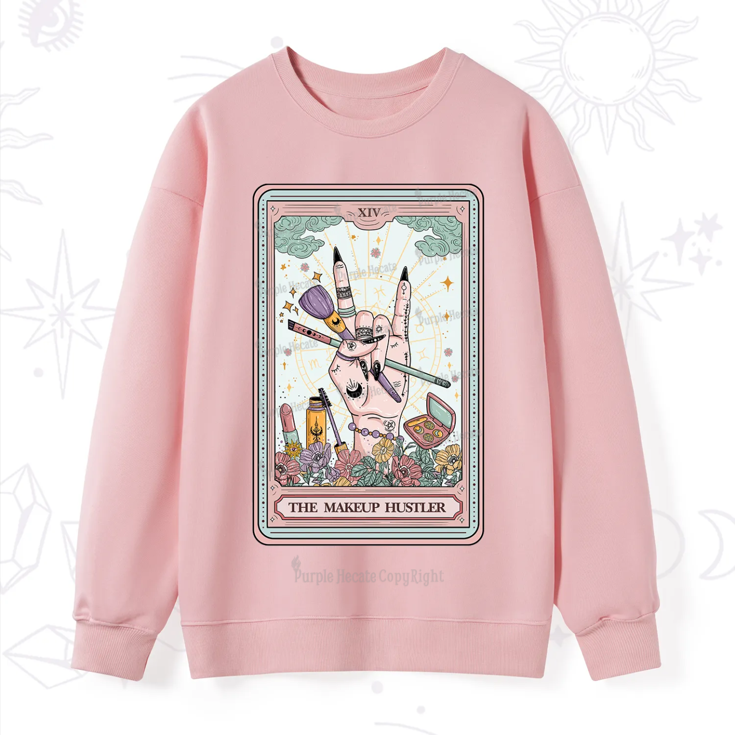 Purplehecate The Makeup Hustler Tarot Sweatshirt