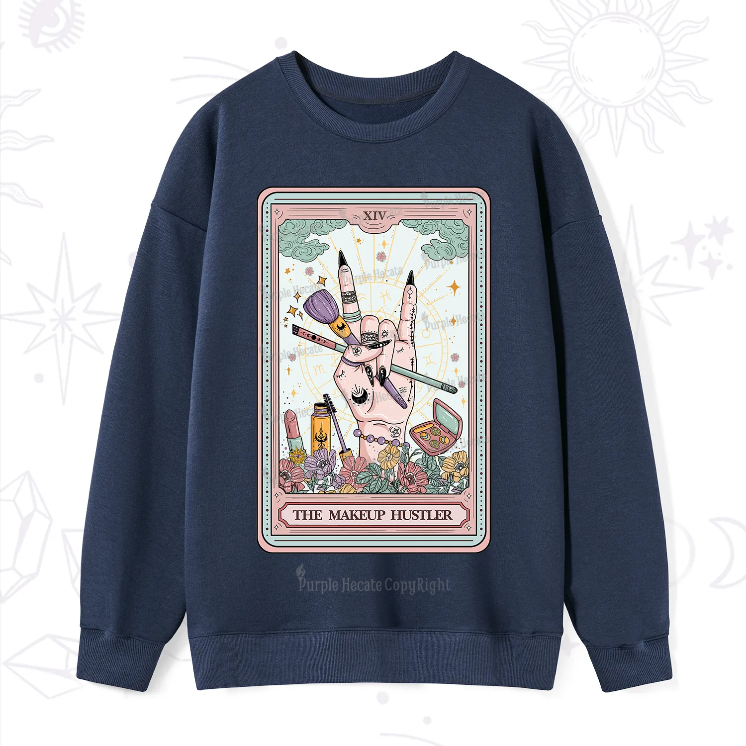 Purplehecate The Makeup Hustler Tarot Sweatshirt