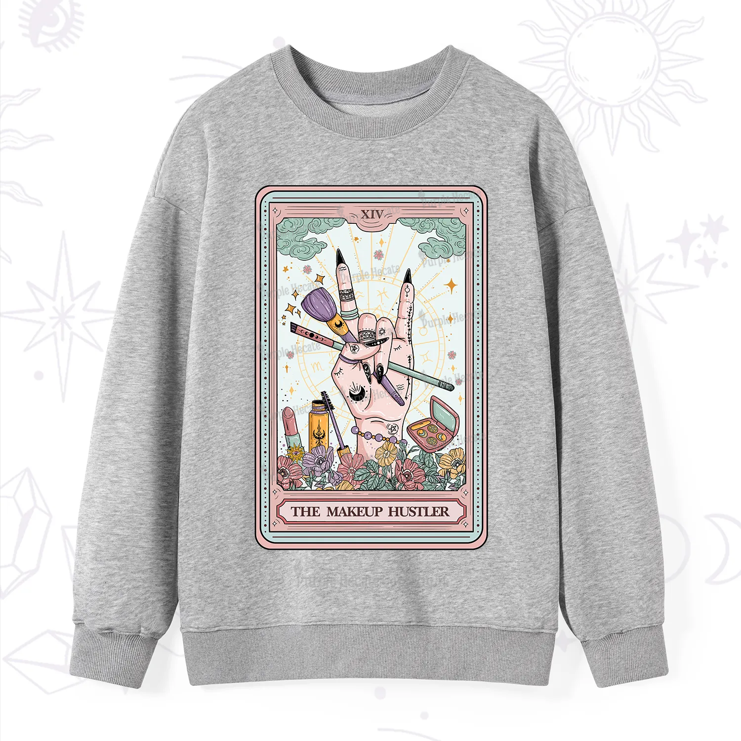 Purplehecate The Makeup Hustler Tarot Sweatshirt