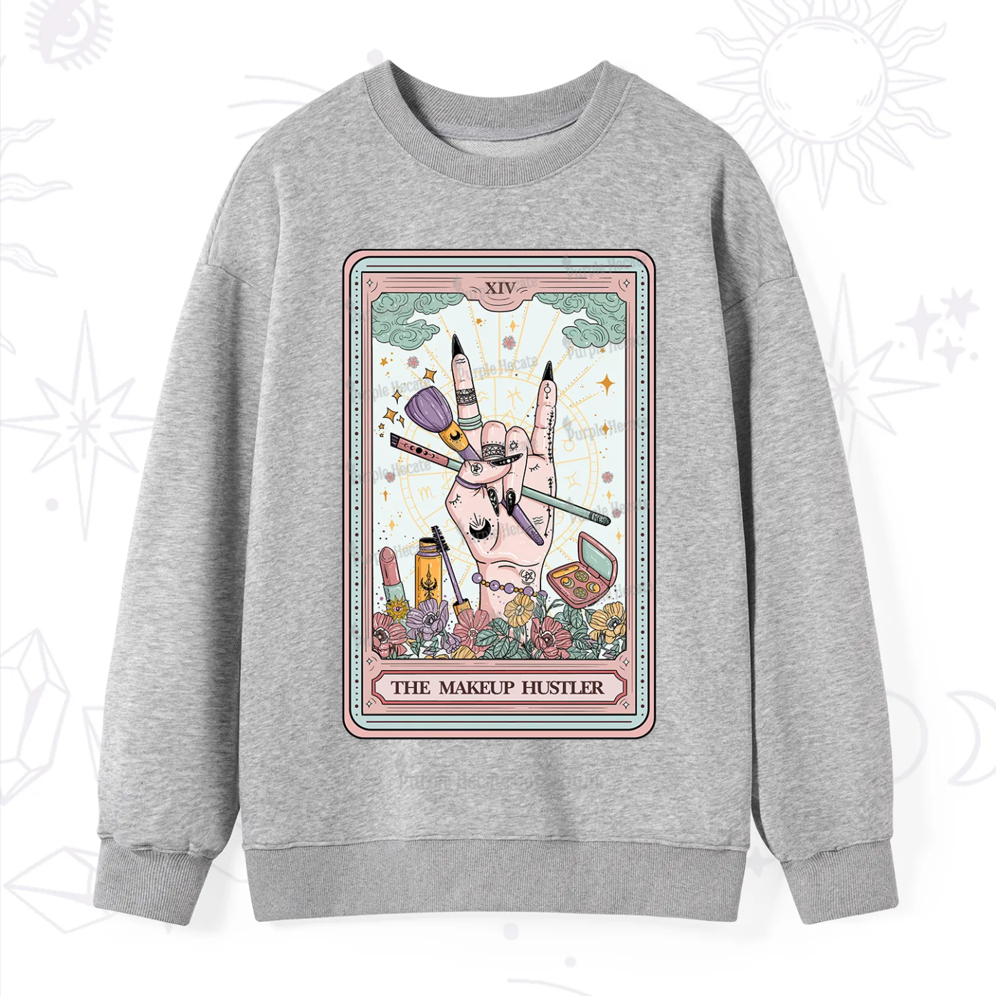 Purplehecate The Makeup Hustler Tarot Sweatshirt