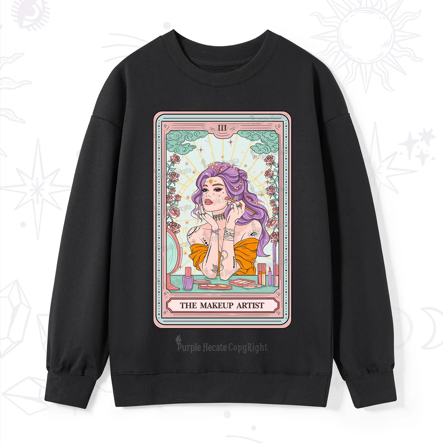Purplehecate The Makeup Artist Tarot Sweatshirt