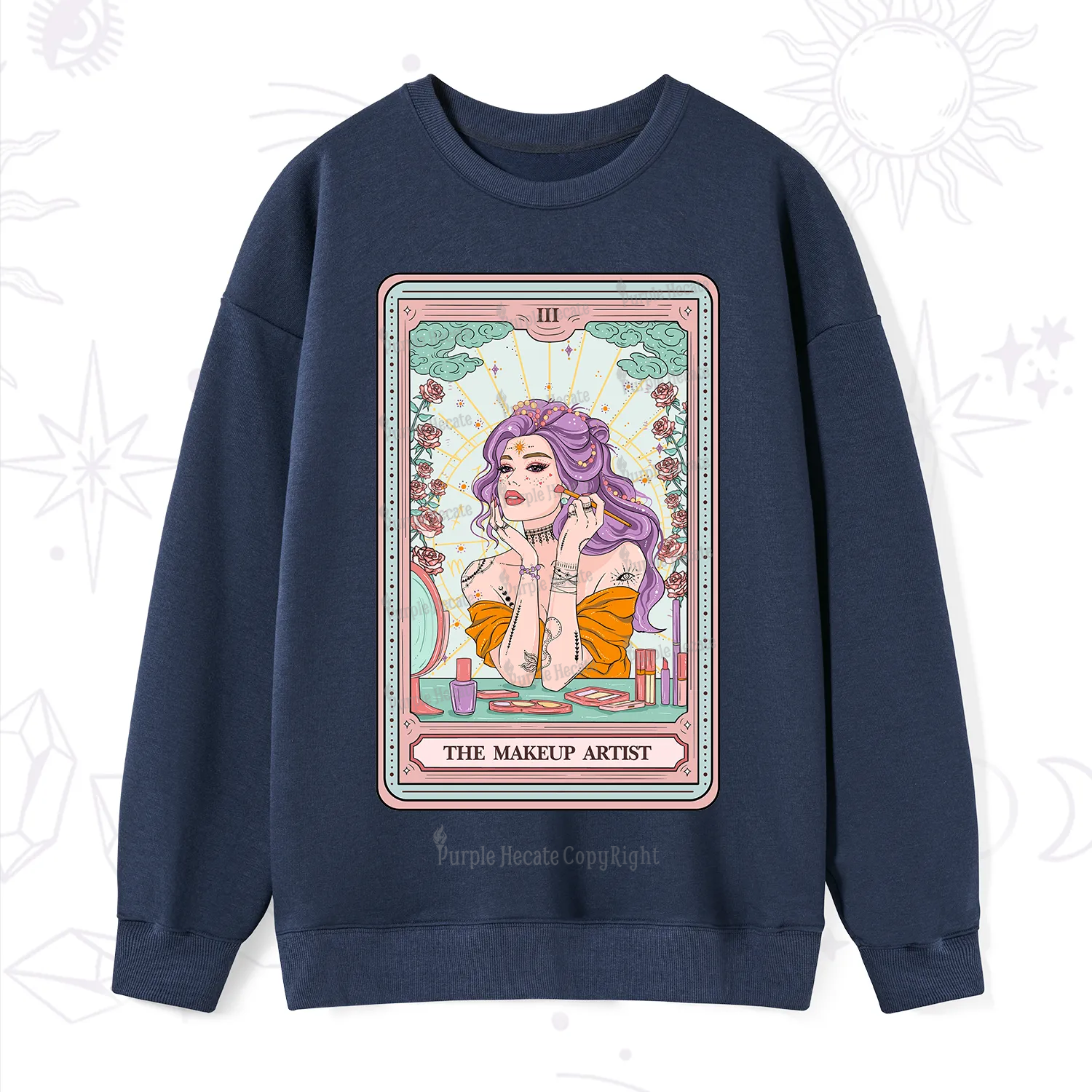 Purplehecate The Makeup Artist Tarot Sweatshirt