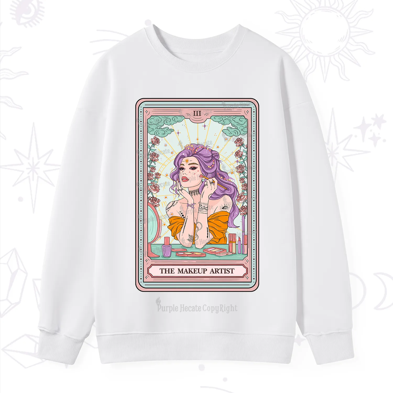 Purplehecate The Makeup Artist Tarot Sweatshirt