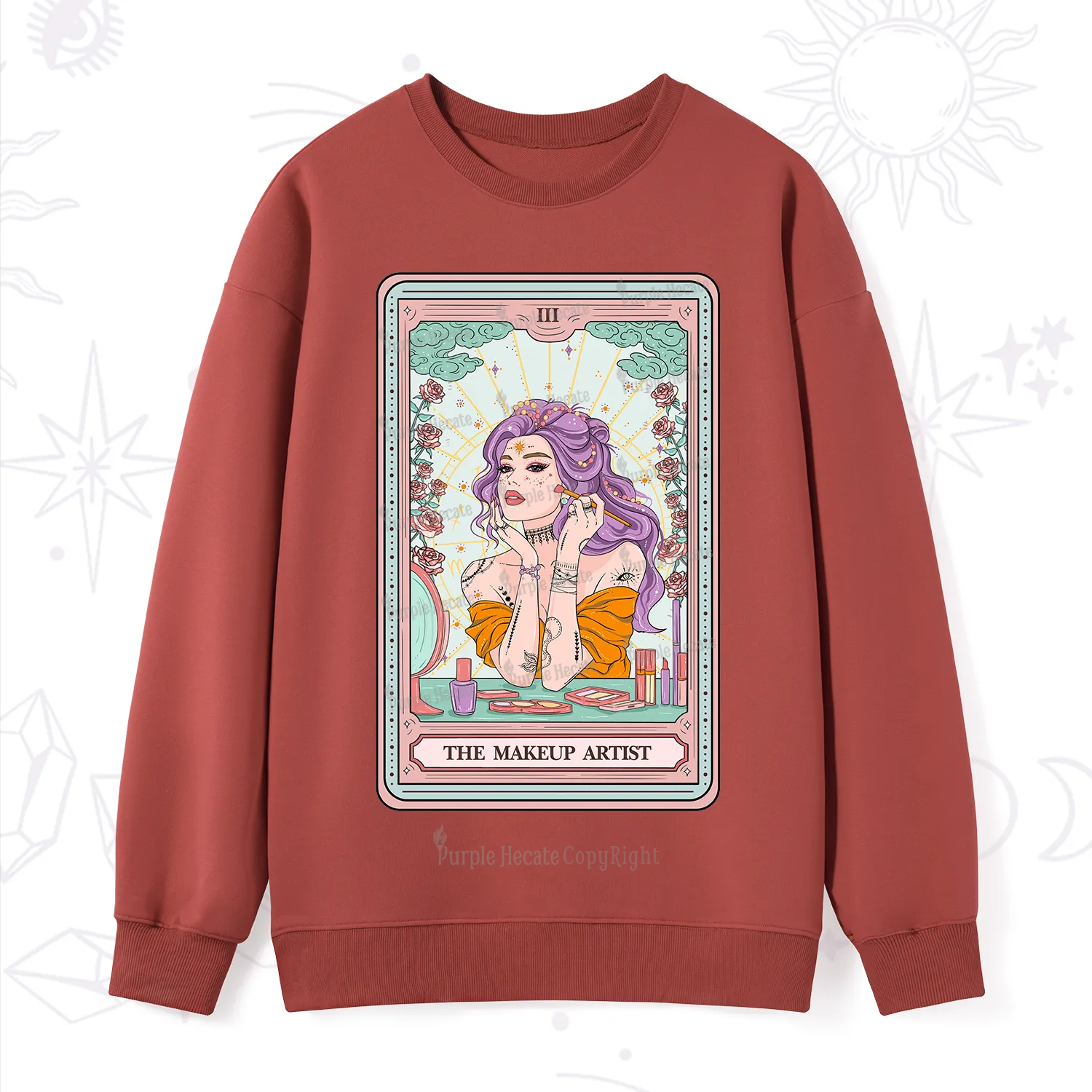 Purplehecate The Makeup Artist Tarot Sweatshirt