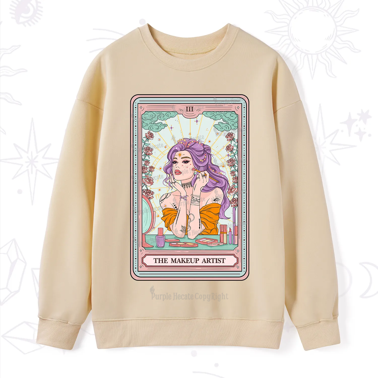 Purplehecate The Makeup Artist Tarot Sweatshirt