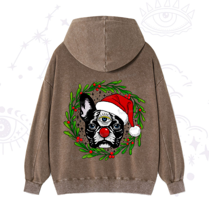 Purplehecate Christmas Celestial Canine Washed Hoodie