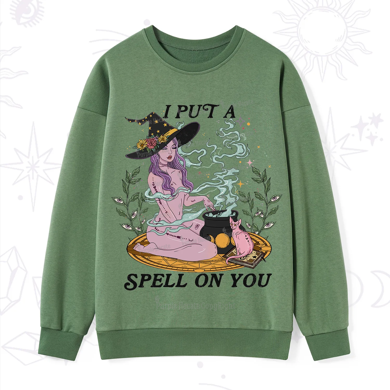 Purplehecate I Put A Spell On You Sweatshirt