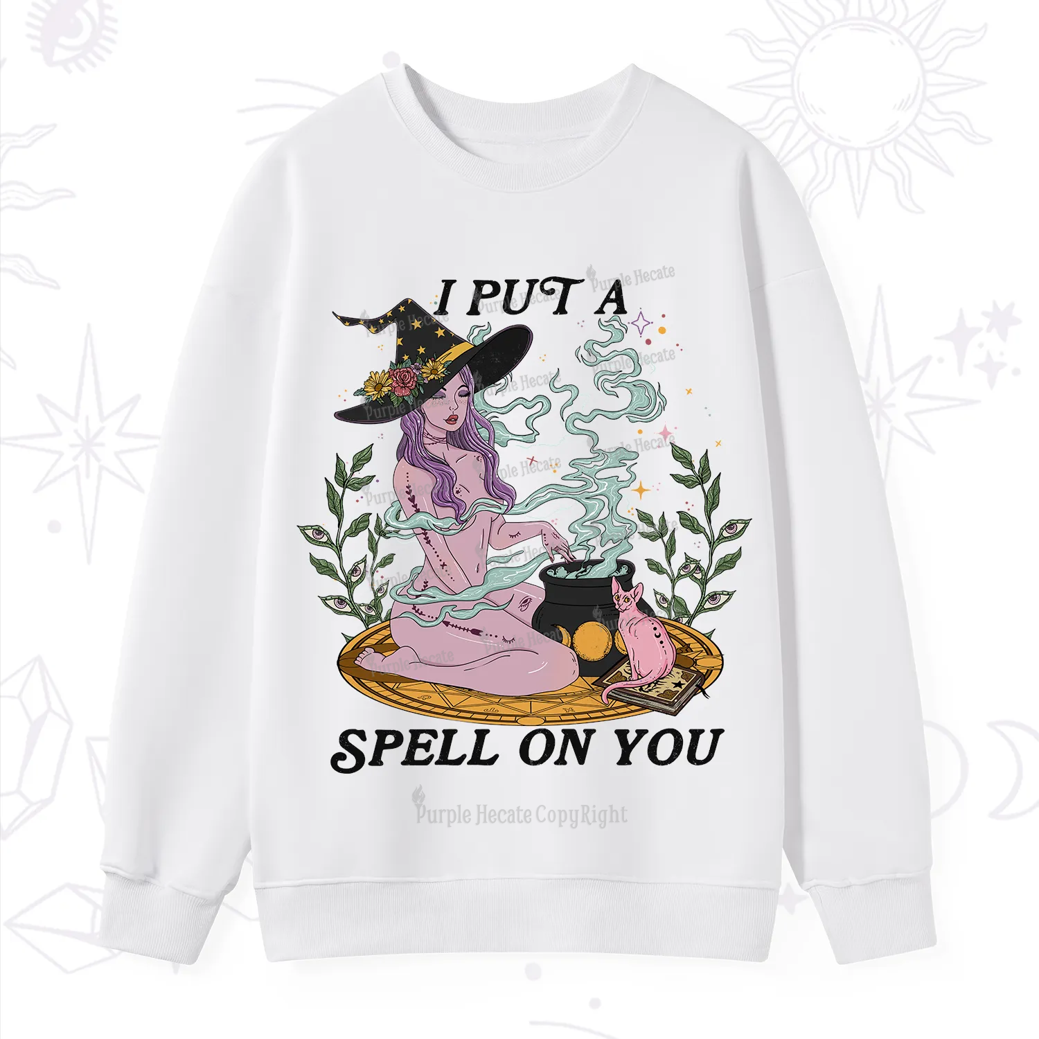 Purplehecate I Put A Spell On You Sweatshirt