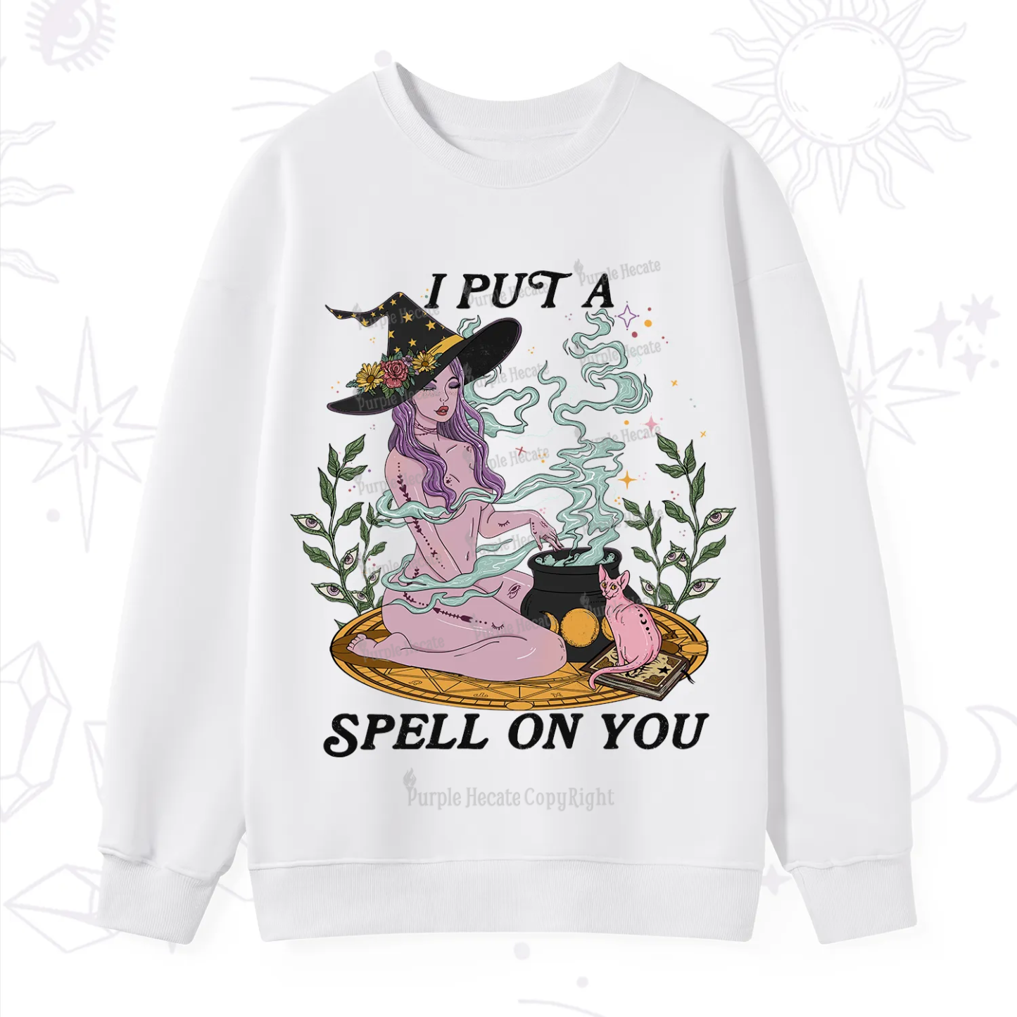 Purplehecate I Put A Spell On You Sweatshirt