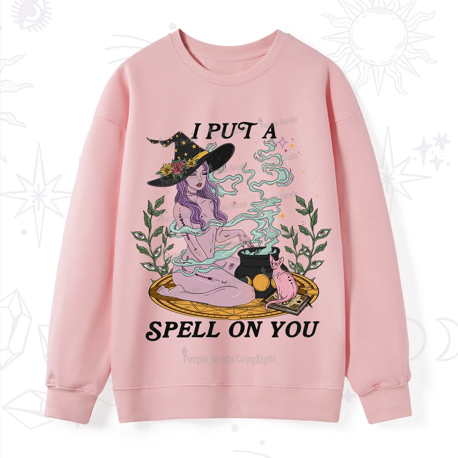 Purplehecate I Put A Spell On You Sweatshirt