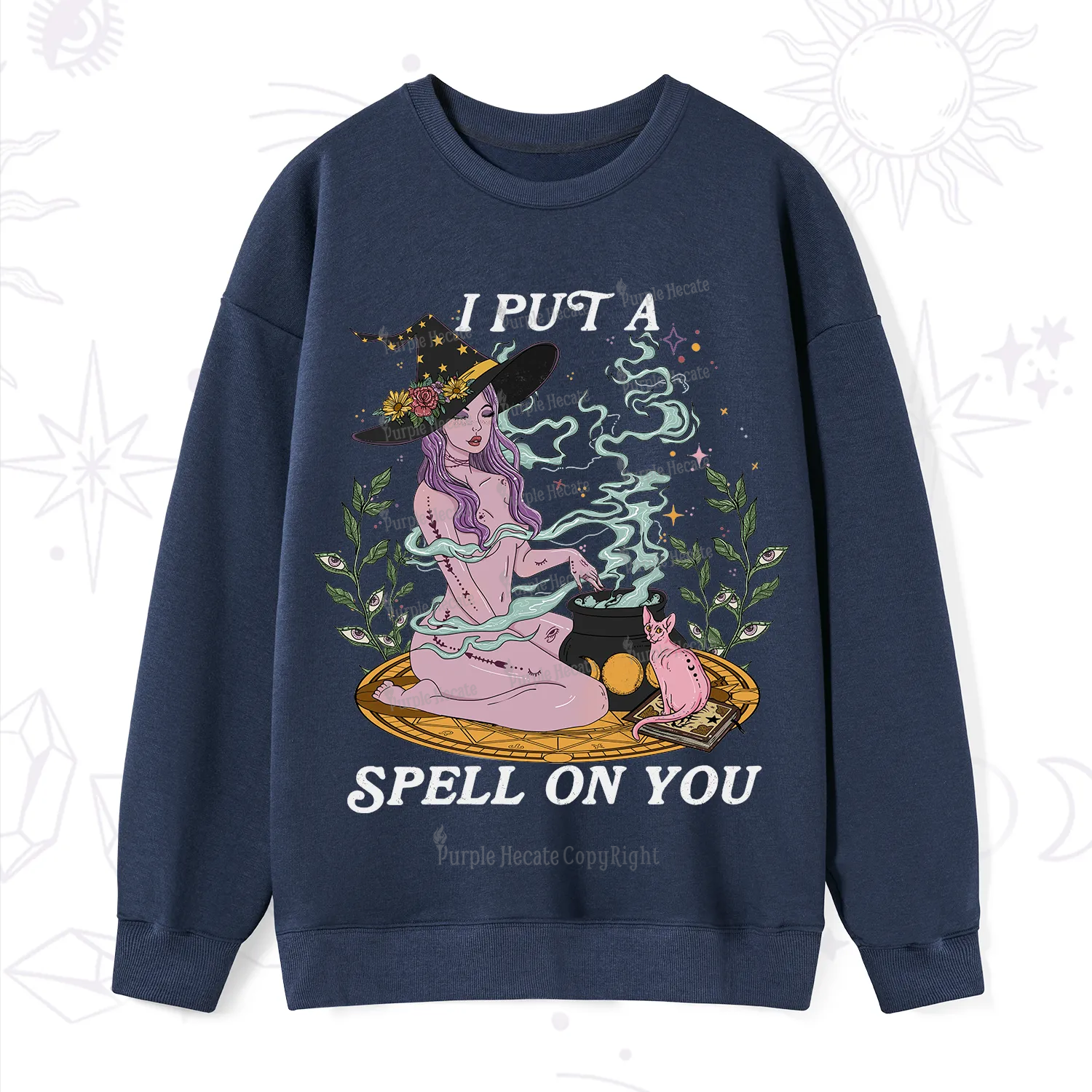 Purplehecate I Put A Spell On You Sweatshirt