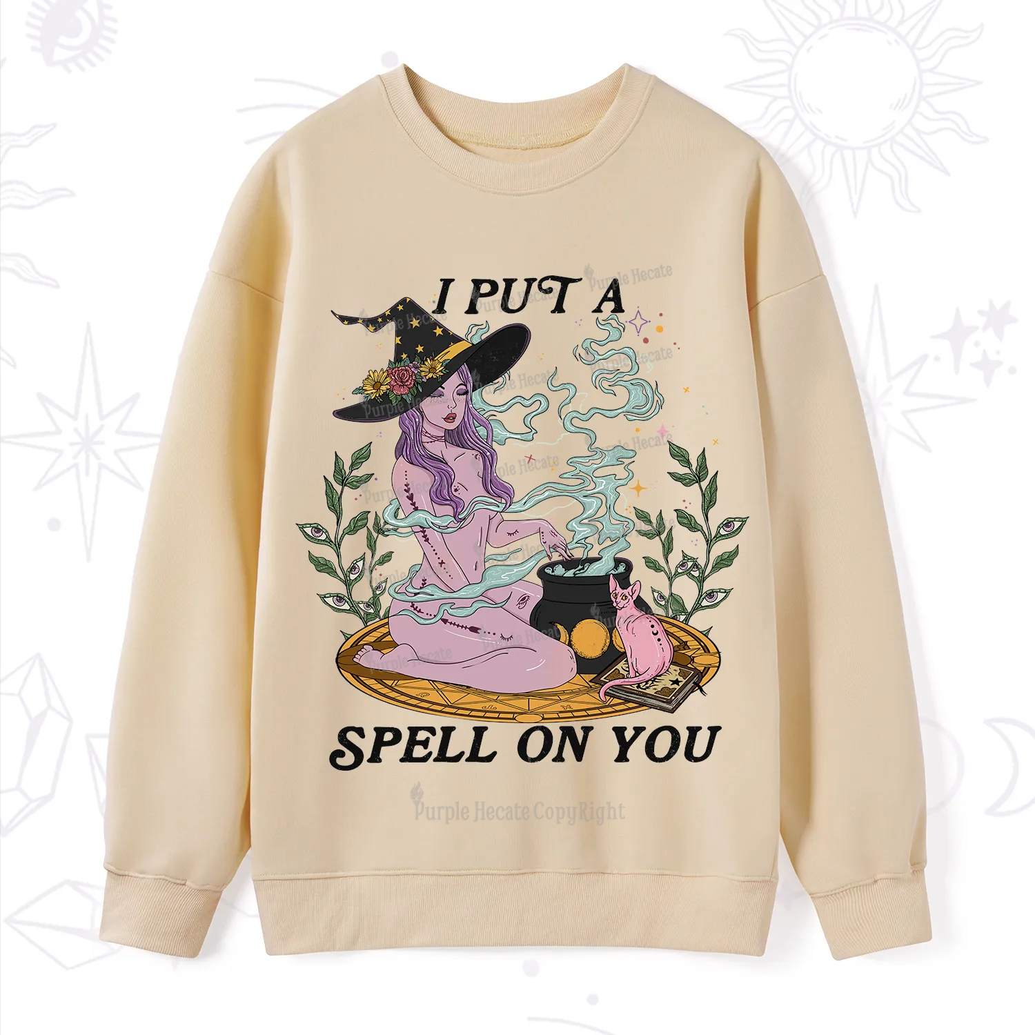 Purplehecate I Put A Spell On You Sweatshirt