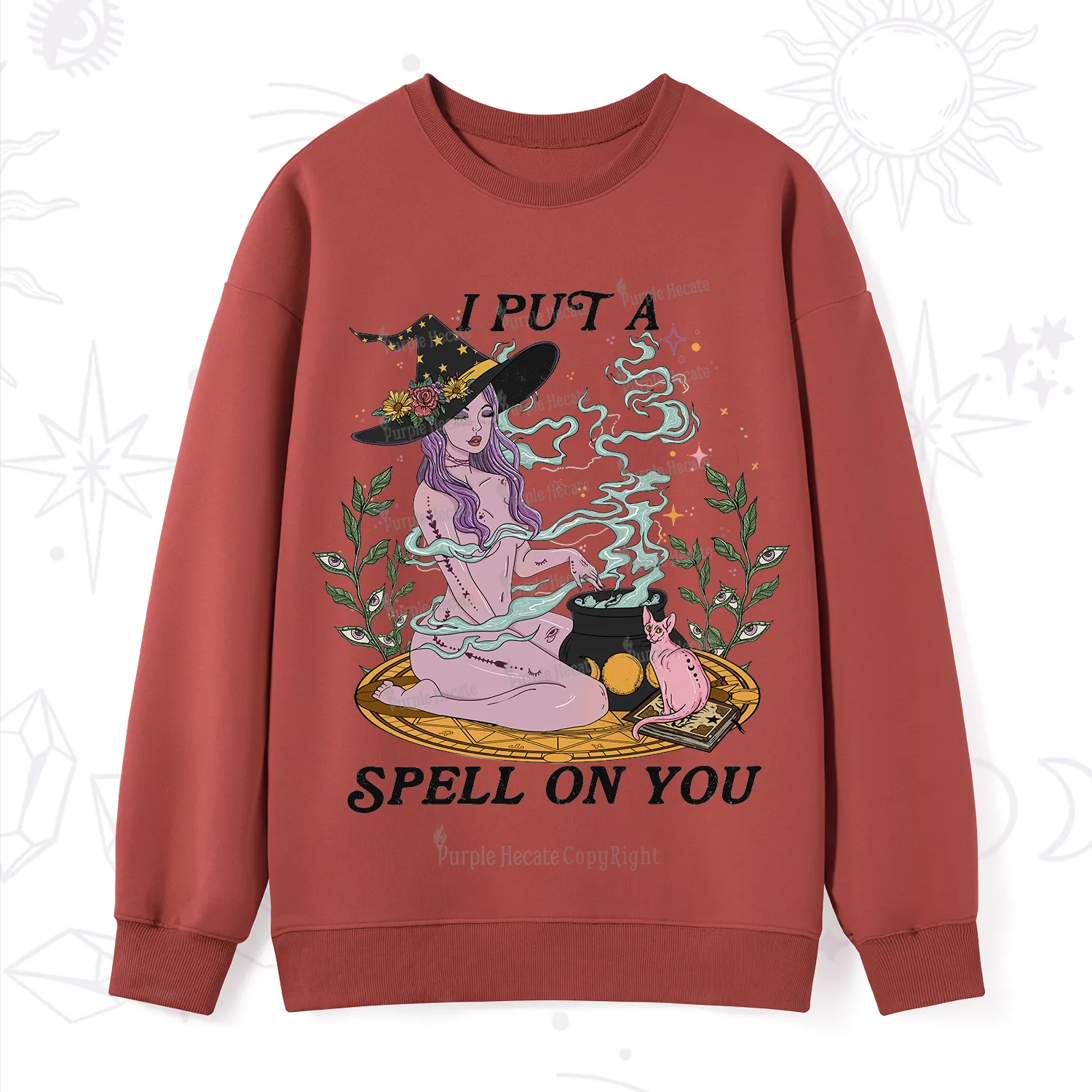Purplehecate I Put A Spell On You Sweatshirt
