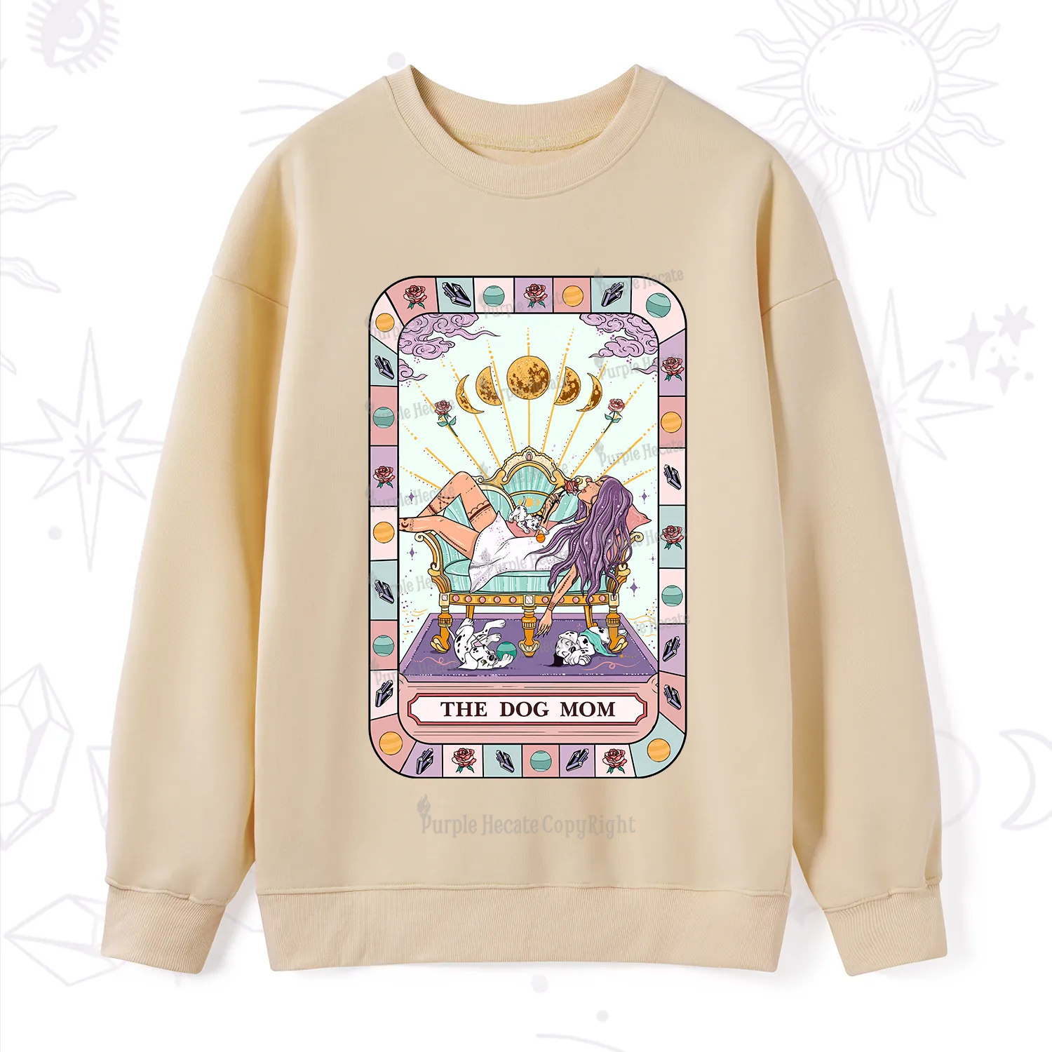 Purplehecate The Chill Dog Mom Sweatshirt