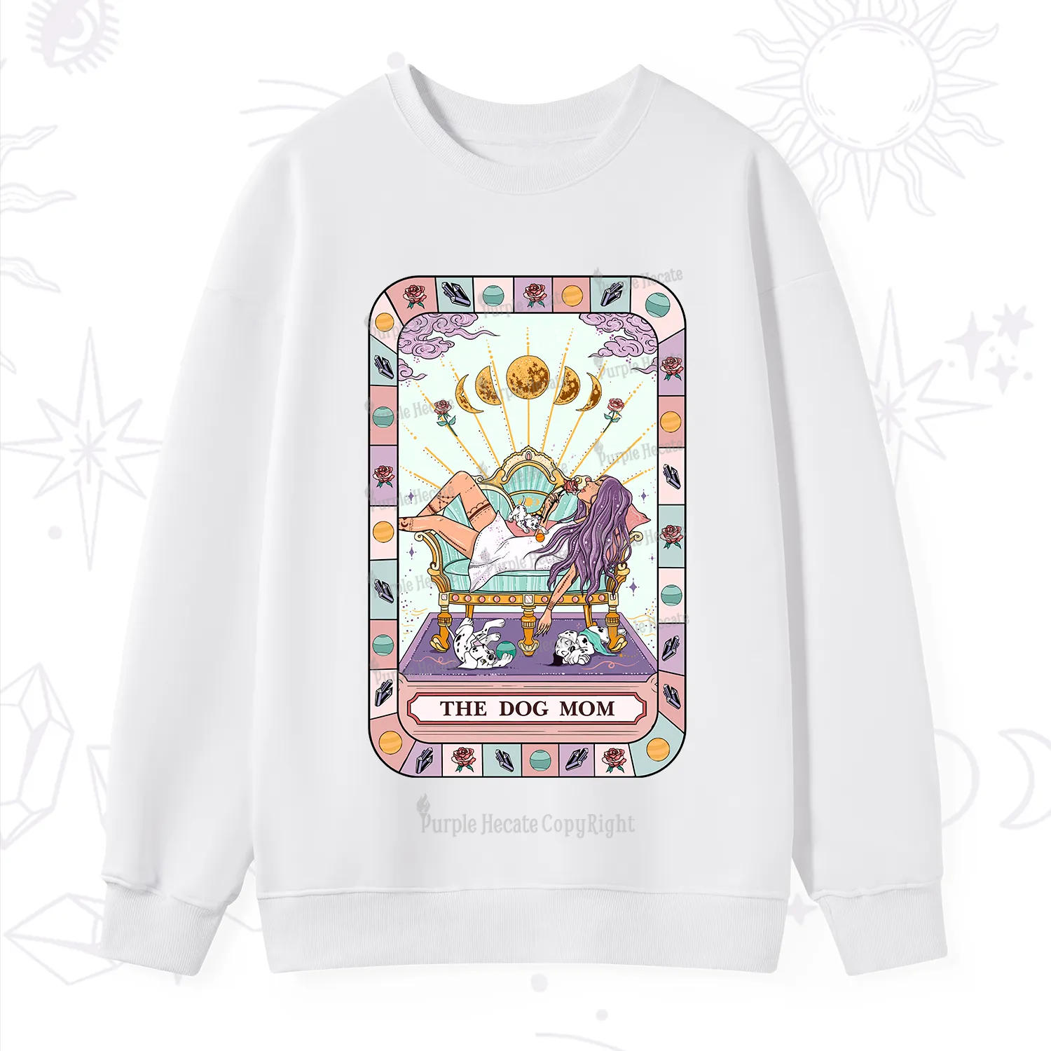 Purplehecate The Chill Dog Mom Sweatshirt
