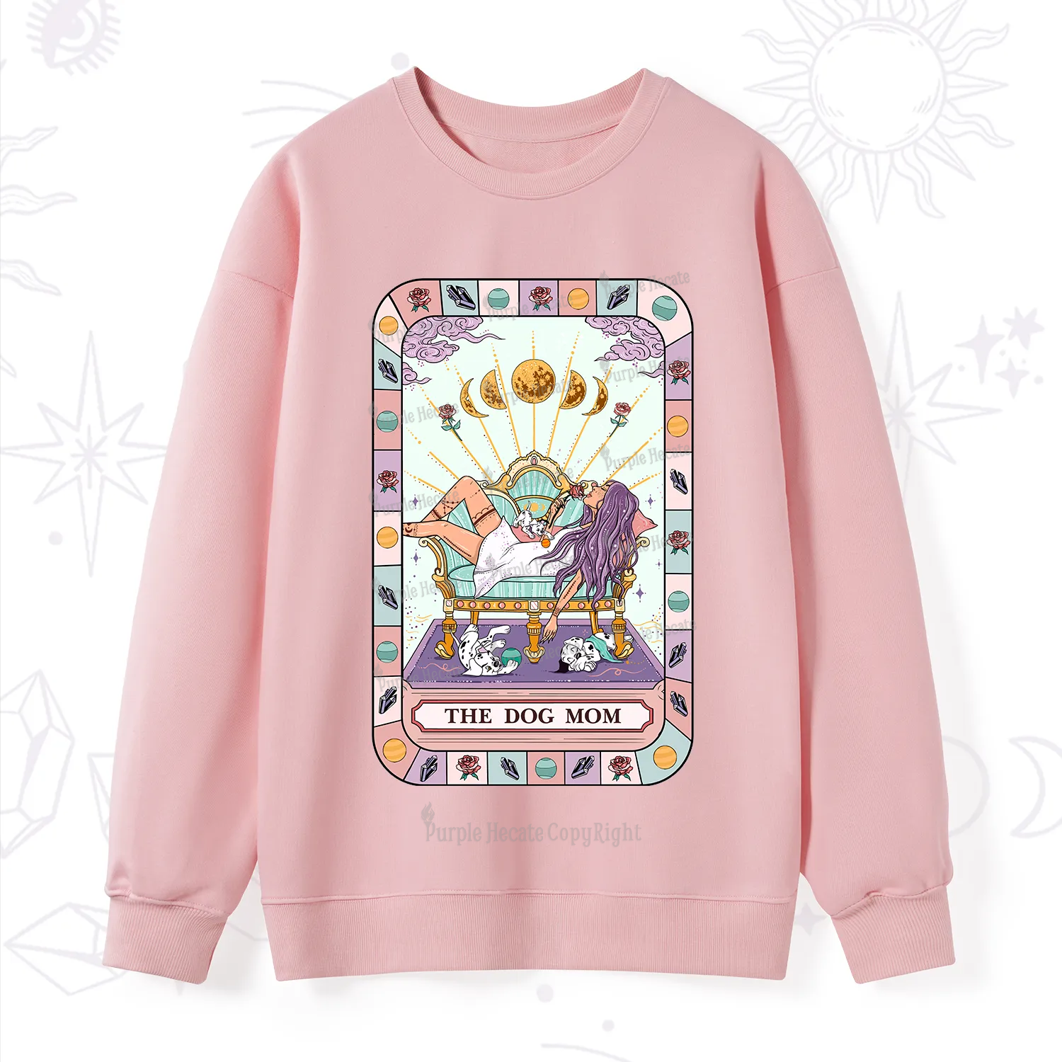 Purplehecate The Chill Dog Mom Sweatshirt