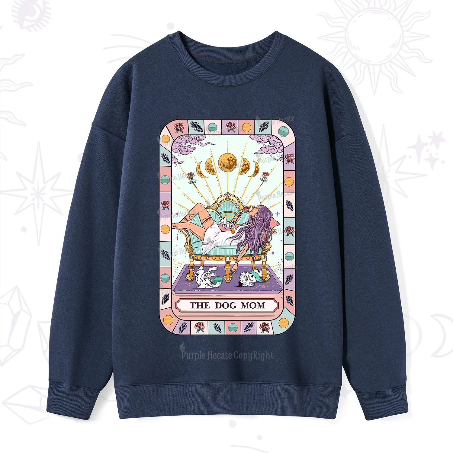 Purplehecate The Chill Dog Mom Sweatshirt