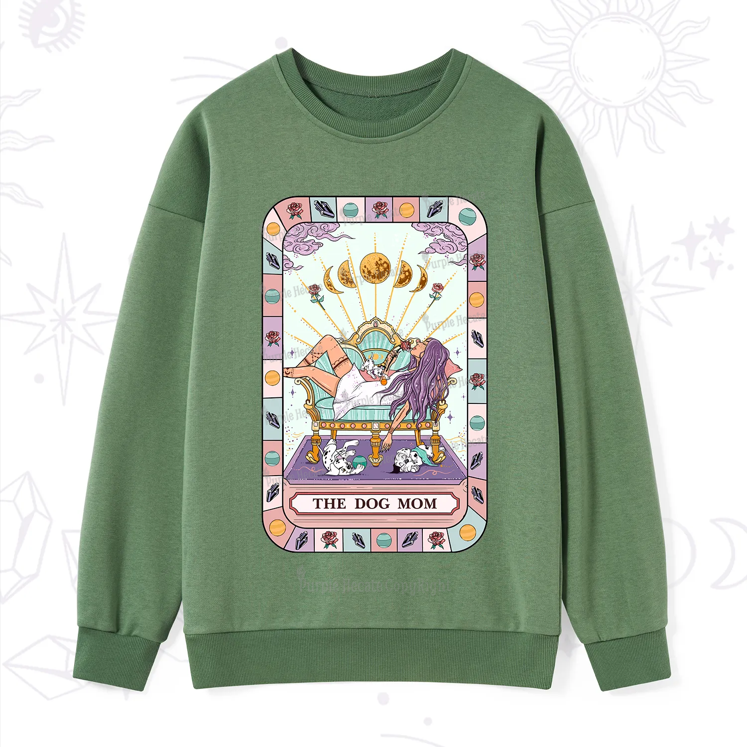 Purplehecate The Chill Dog Mom Sweatshirt