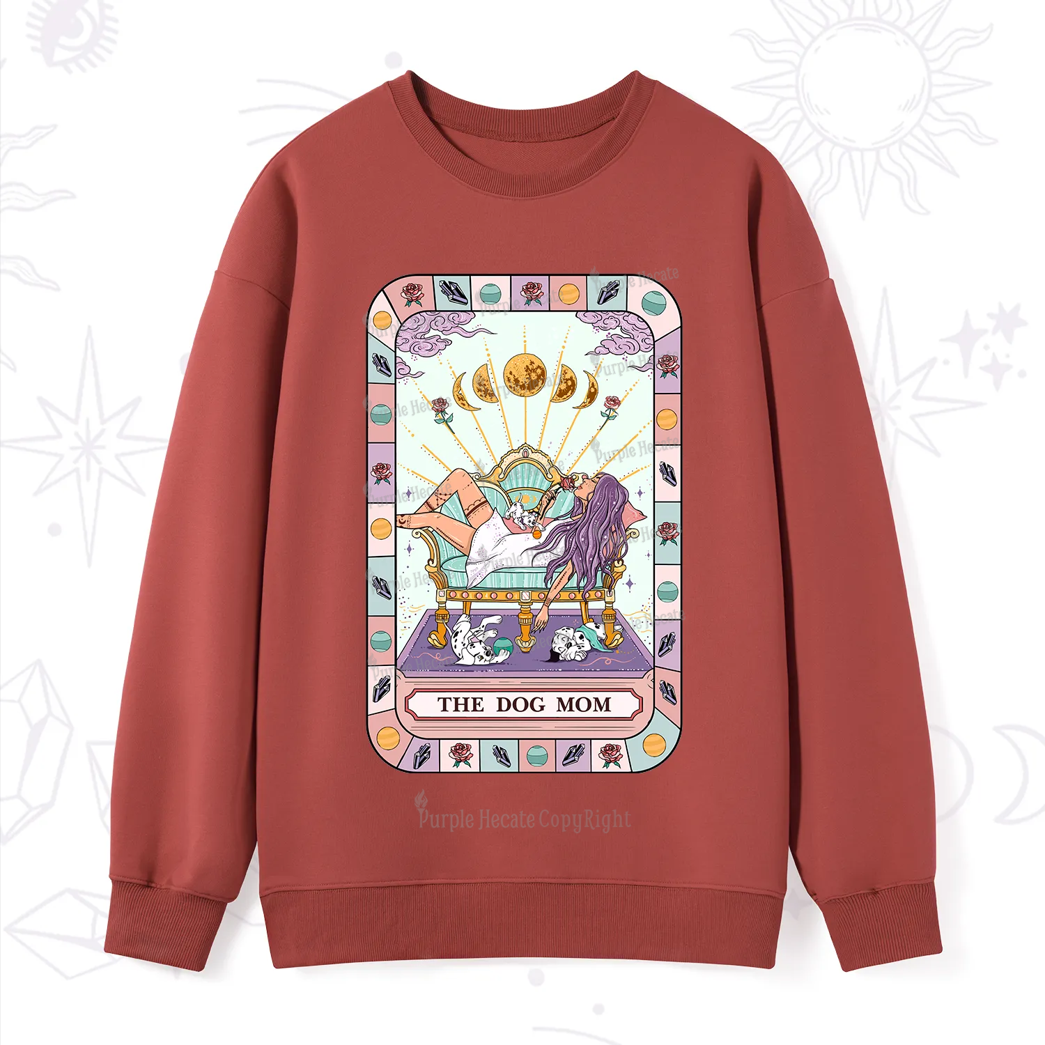 Purplehecate The Chill Dog Mom Sweatshirt