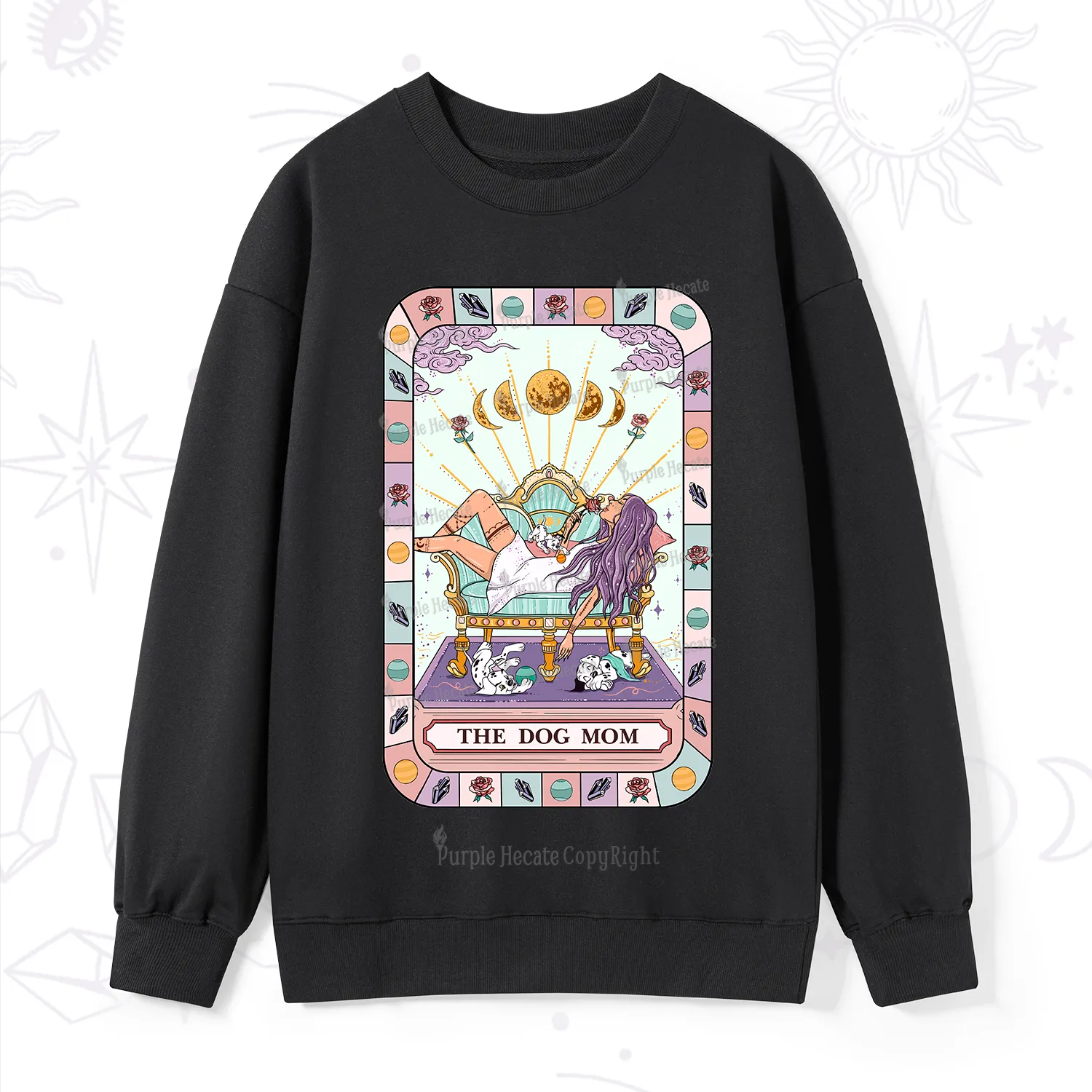 Purplehecate The Chill Dog Mom Sweatshirt