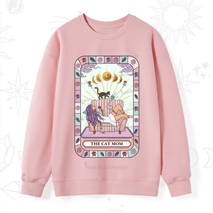 Purplehecate The Chill Cat Mom Sweatshirt