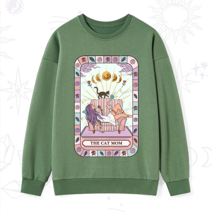 Purplehecate The Chill Cat Mom Sweatshirt