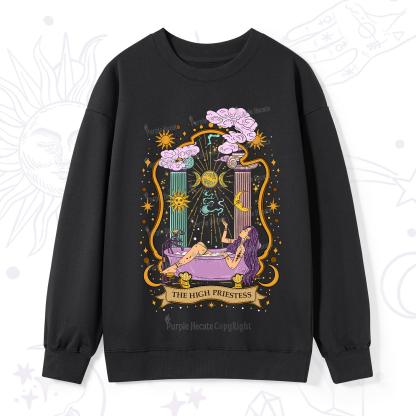 Purplehecate The High Priestess Goddess Sweatshirt