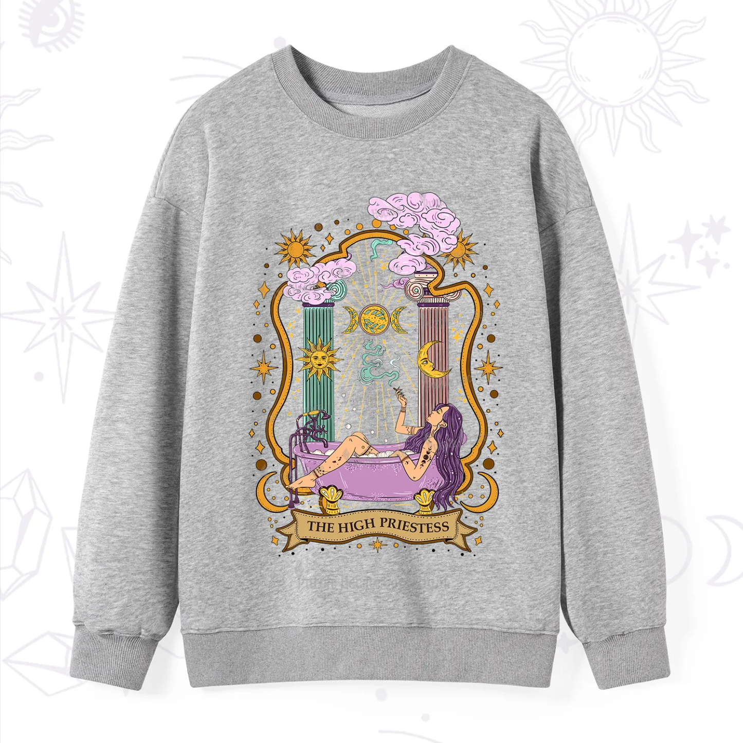 Purplehecate The High Priestess Goddess Sweatshirt