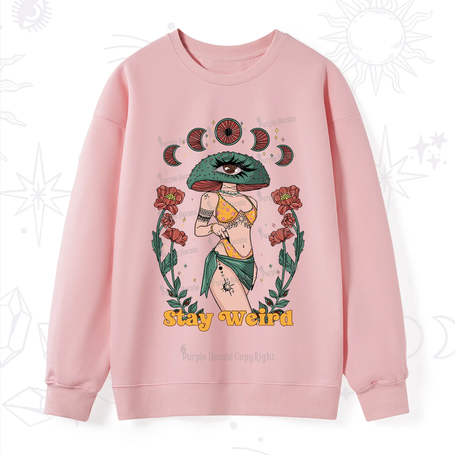 Purplehecate Stay Weird Sweatshirt