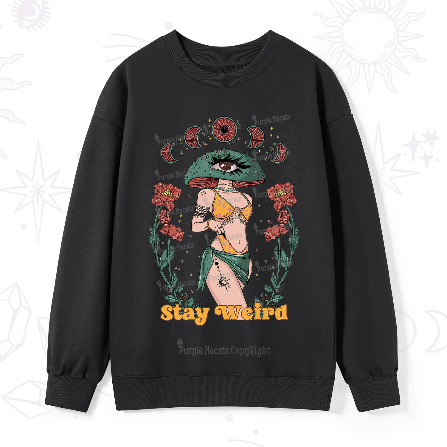 Purplehecate Stay Weird Sweatshirt