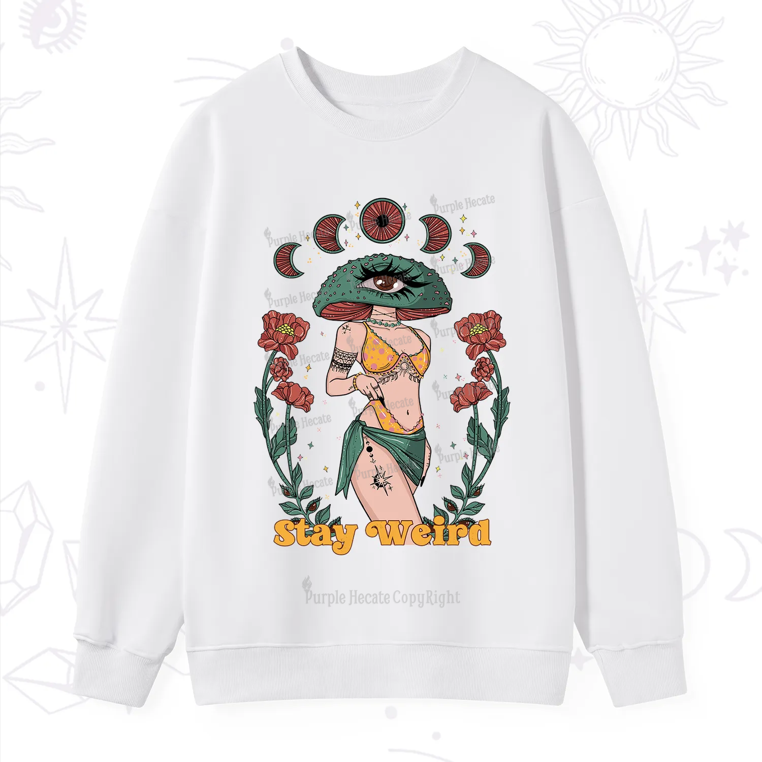 Purplehecate Stay Weird Sweatshirt