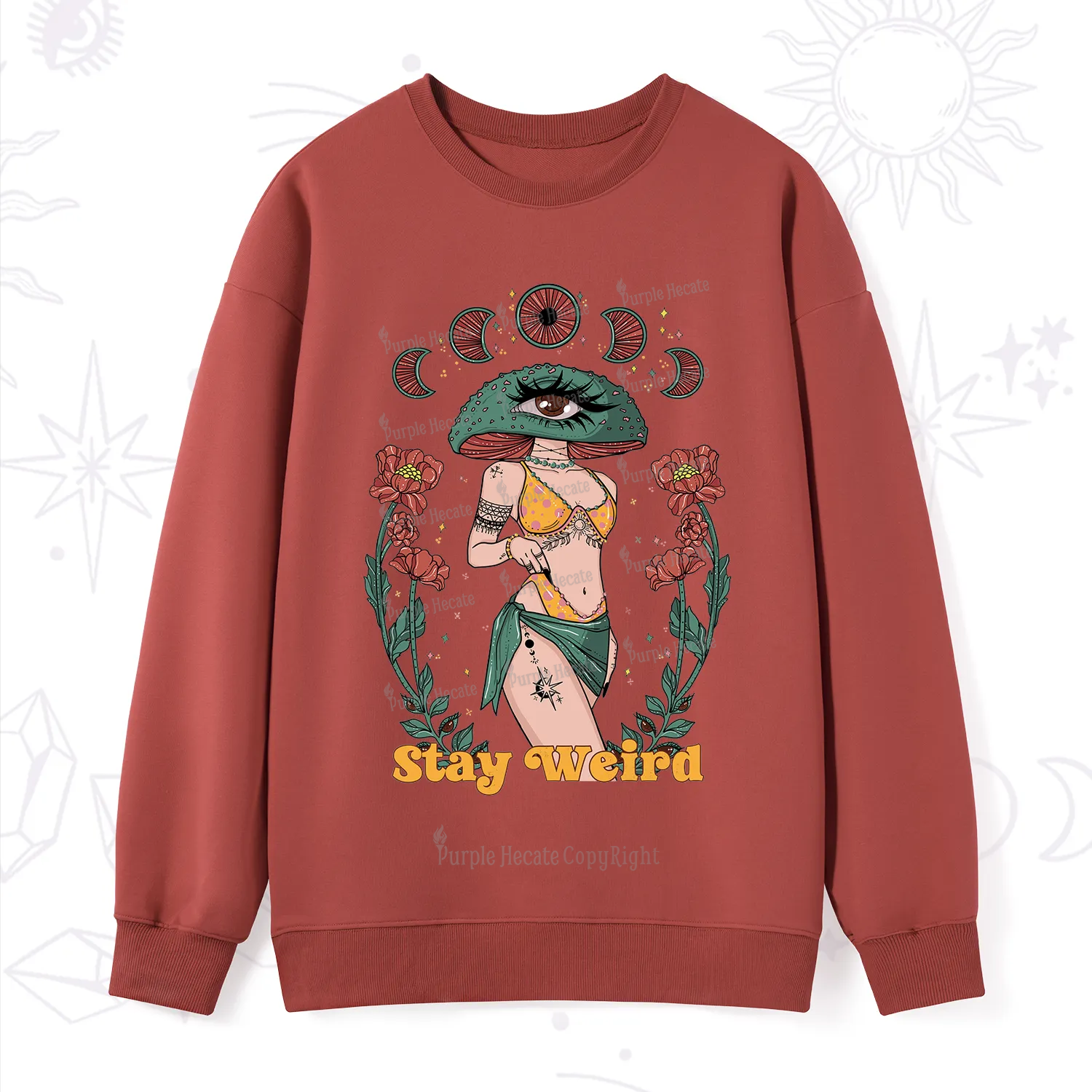 Purplehecate Stay Weird Sweatshirt