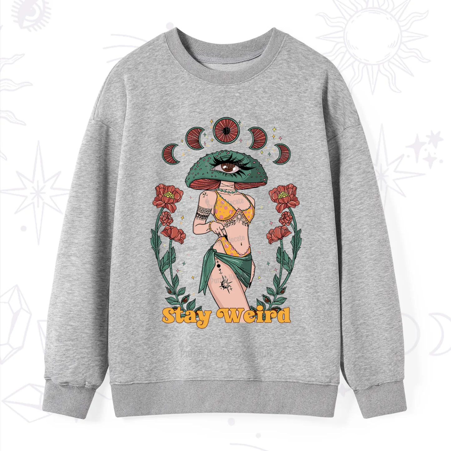 Purplehecate Stay Weird Sweatshirt