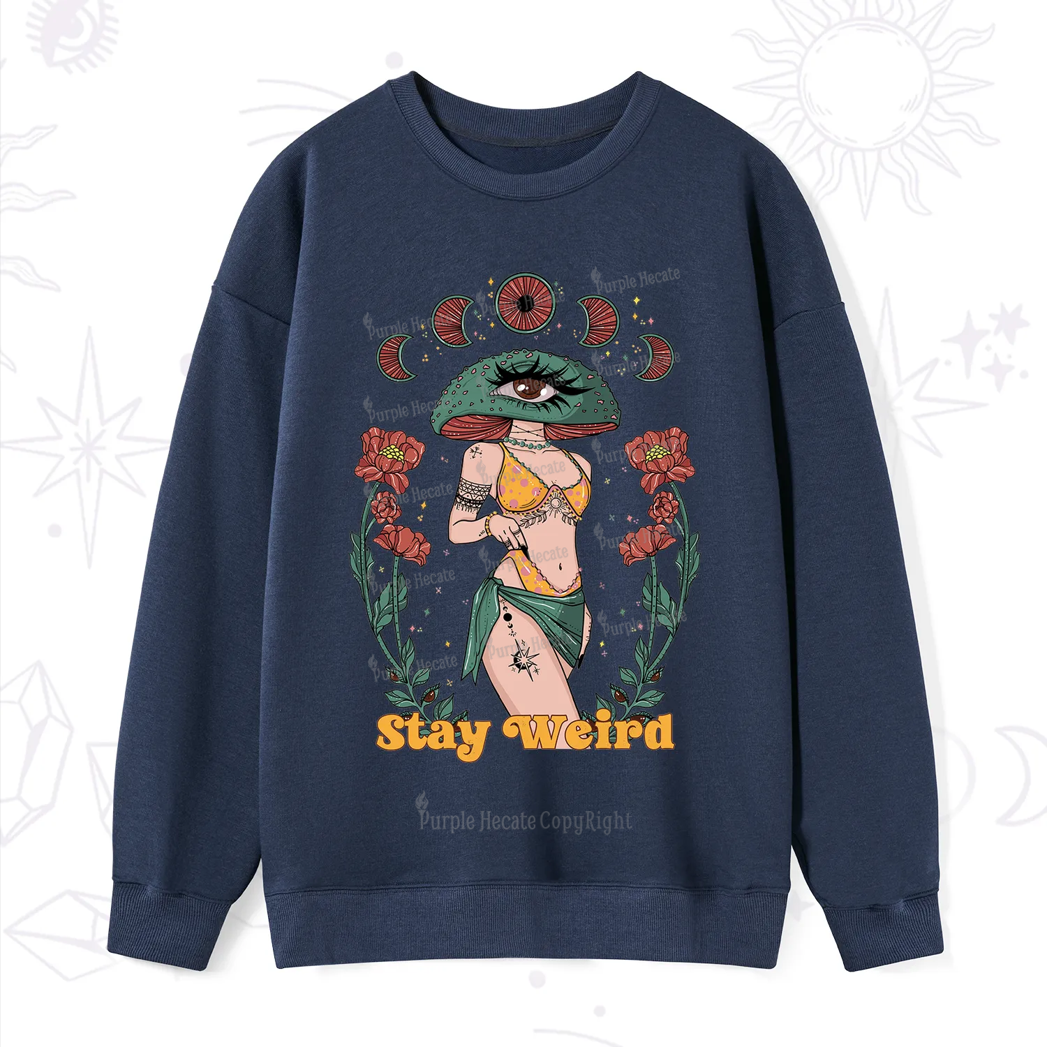 Purplehecate Stay Weird Sweatshirt