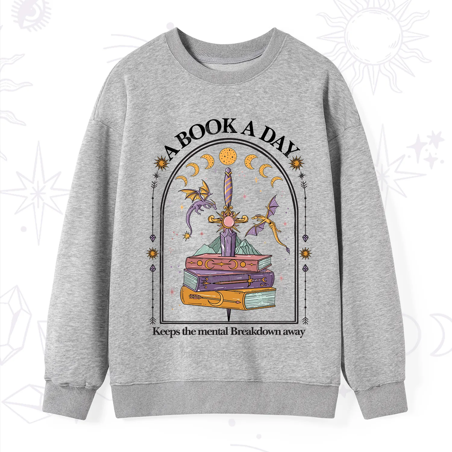 Purplehecate A Book A Day Keeps The Mental Breakdown Away Sweatshirt