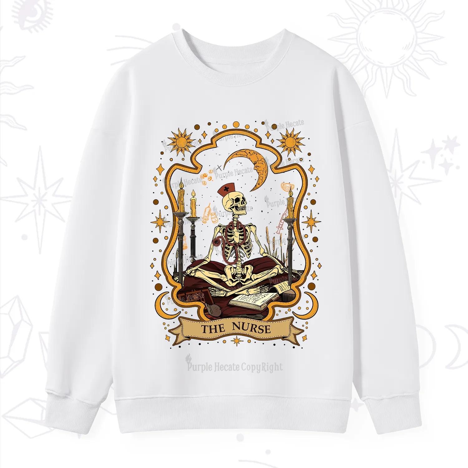 Purplehecate The Nurse Skeleton Sweatshirt