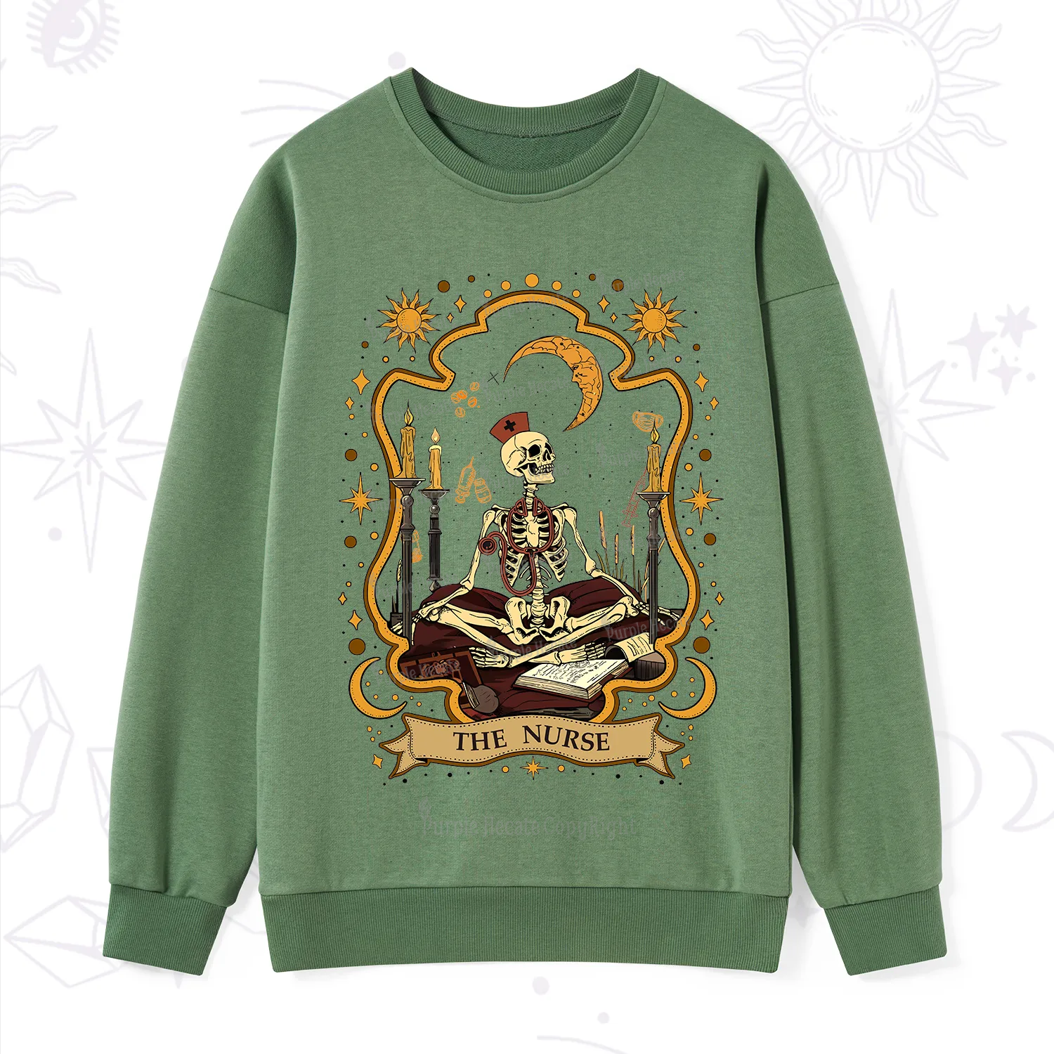 Purplehecate The Nurse Skeleton Sweatshirt