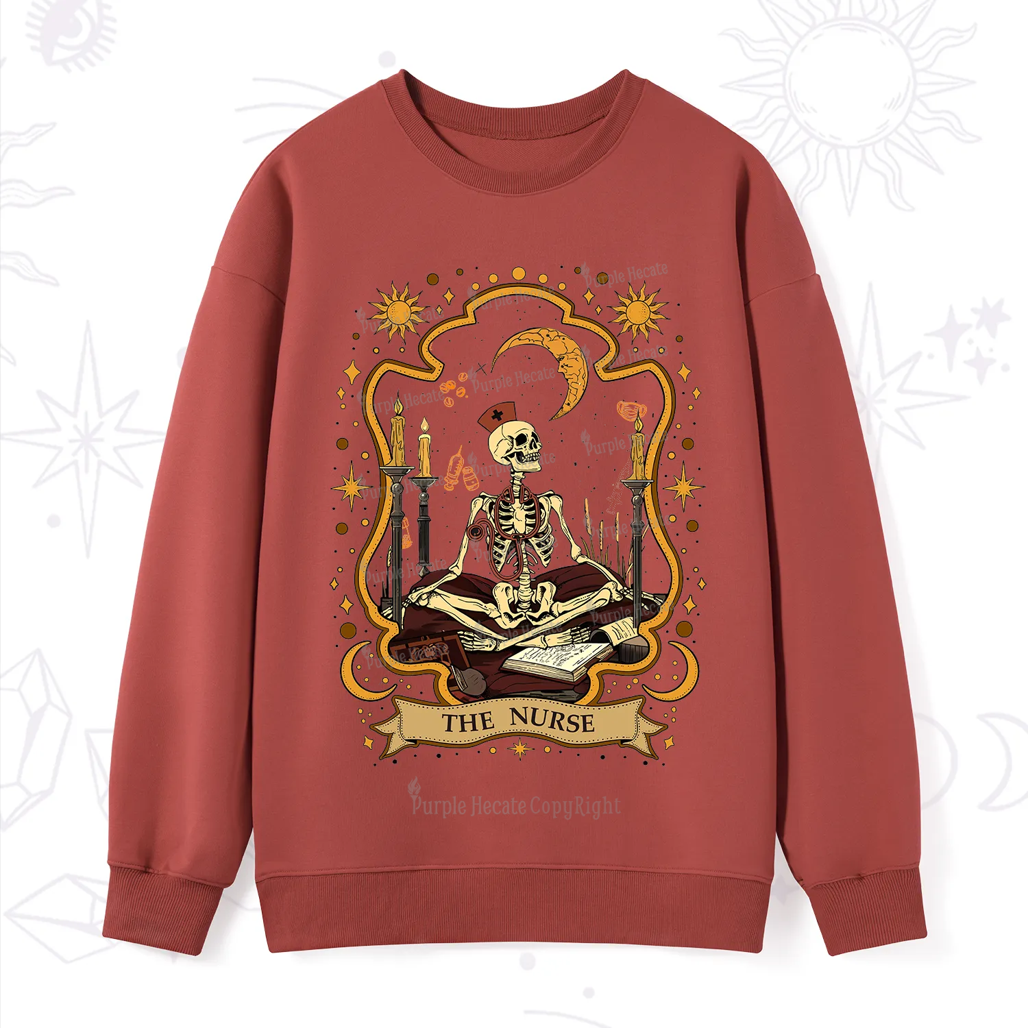 Purplehecate The Nurse Skeleton Sweatshirt