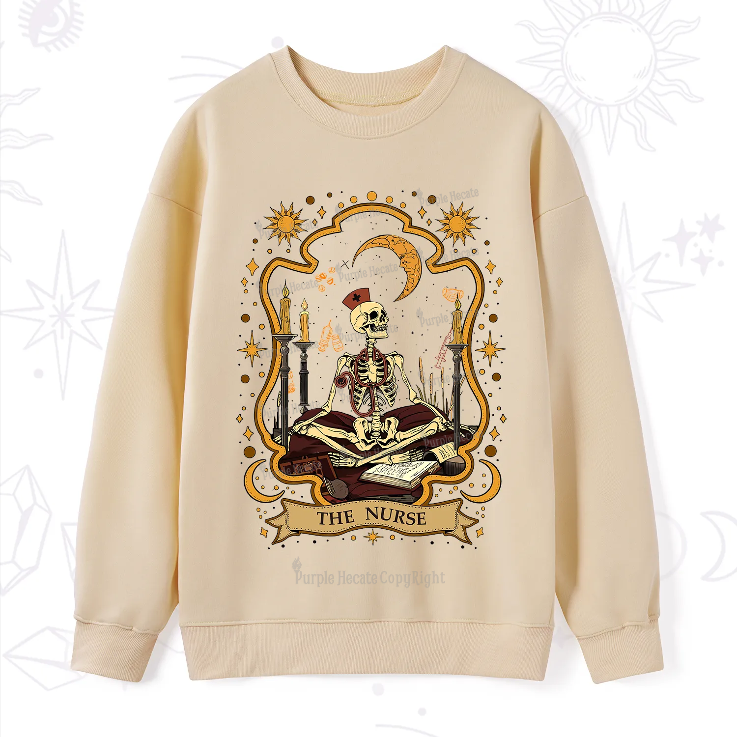 Purplehecate The Nurse Skeleton Sweatshirt