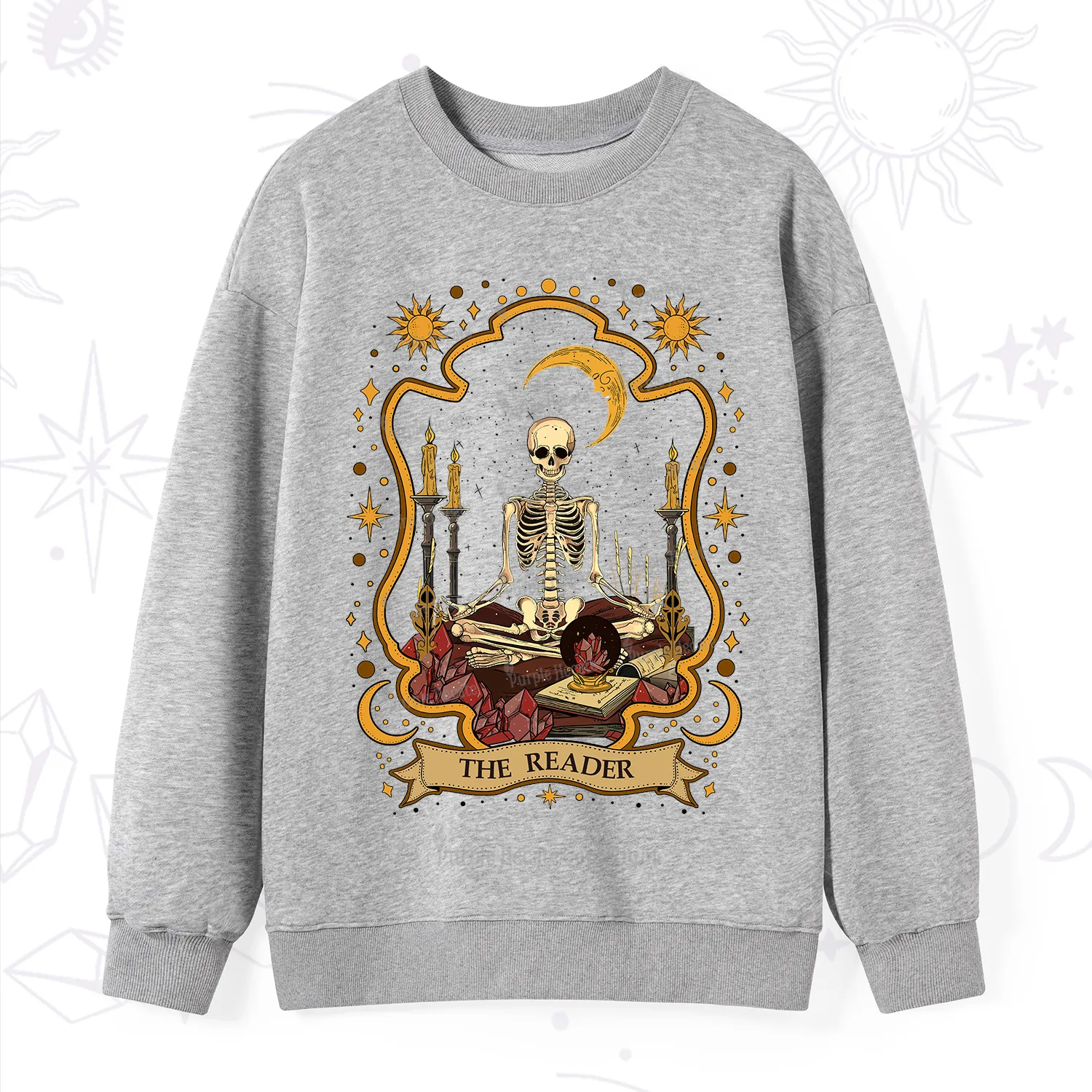 Purplehecate The Reader Skeleton Sweatshirt