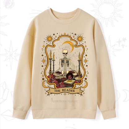 Purplehecate The Reader Skeleton Sweatshirt