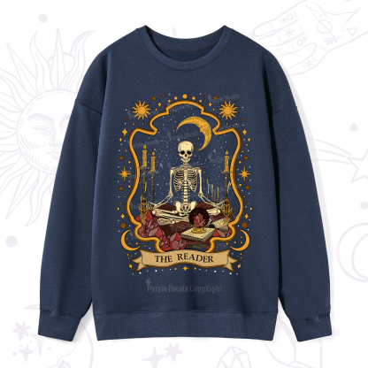 Purplehecate The Reader Skeleton Sweatshirt