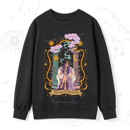 Purplehecate The High Priestess Goddess Sweatshirt