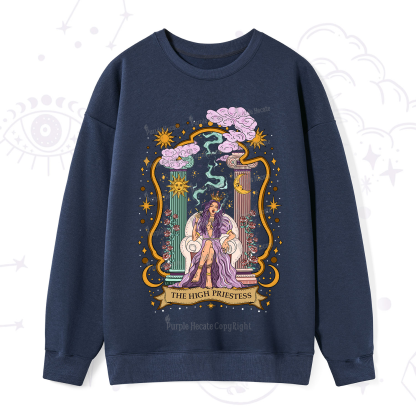 Purplehecate The High Priestess Goddess Sweatshirt